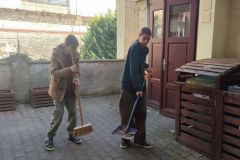 2024-03-14 PV chlapci - kácení  a úklid